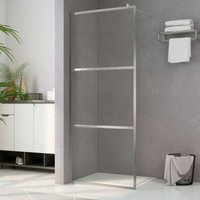 Duschwand für Begehbare Dusche mit Klarem ESG-Glas 100x195 cm von LONGZIMING