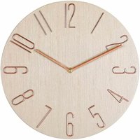 Einfache Wanduhr, 30,5 cm, Wohnzimmer, Zuhause, Wanduhr, Uhr, Mode, Schlafzimmer, Wanduhr, geeignet für Zuhause/Schlafzimmer/Küche (Beige) von LONGZIMING