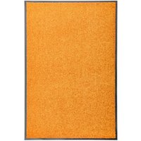 Longziming - Fußmatte Waschbar Orange 60x90 cm von LONGZIMING