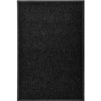 Longziming - Fußmatte Waschbar Schwarz 60x90 cm von LONGZIMING