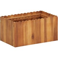 Longziming - Garten-Hochbeet 50 x 30 x 25 cm Massivholz Akazie von LONGZIMING