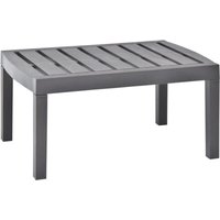 Gartentisch Mokka 78x55x38 cm Kunststoff von LONGZIMING