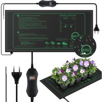 Heizmatte, Setzlingsheizmatte mit Thermostat und NTC-Fühler, IPX4 wasserdicht, 50 Watt, ideal für Zimmerpflanzen, Heimbrauen und DIY-Fermentation, von LONGZIMING