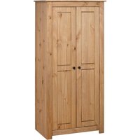 Kleiderschrank 80×50×171,5 cm Kiefer Massivholz Panama Serie von LONGZIMING