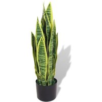 Künstliche Sansevieria Bogenhanf mit Topf 65 cm Grün von LONGZIMING