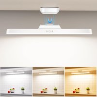 Longziming - 1800 mAh 32 cm wiederaufladbare LED-Leuchte, kabellose Küchen-Lichtleiste mit Memory-Sensor, Magnet und Lichtregulierung. Über usb von LONGZIMING