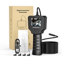 Longziming - 2,4-Zoll-Industrie-Endoskop-Inspektionskamera, 1440P hd 2,0 MP-Kamera mit 6 einstellbaren LEDs, 8 mm digitale IP67-wasserdichte Kamera, von LONGZIMING