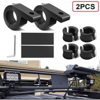 Longziming - 2er-Pack Motorrad-Scheinwerferhalterungen für Geländewagen, LKWs und Motorräder – Universelle Frontscheinwerferhalterungen (19–30 mm) von LONGZIMING