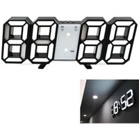 Longziming - 3D led Digital Wanduhr Kleiner Wecker 12/24 Std. Temperatur Datumsanzeige Zeitspeicher Schlummerfunktion Nachtlicht Einstellbare Longziming - 3D led Digital Wanduhr Kleiner Wecker 12/24 Std. Temperatur Datumsanzeige Zeitspeicher Schlummerfunktion Nachtlicht Einstellbare von LONGZIMING