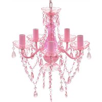 Longziming - Acryl Kronleuchter rosa pink von LONGZIMING