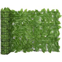 Longziming - Balkon-Sichtschutz mit Grünen Blättern 400x75 cm von LONGZIMING