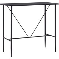 Bartisch,Essgruppe,Stehtisch Schwarz 120 x 60 x 110 cm mdf NCIEN38610 Maisonchic von MAISONCHIC