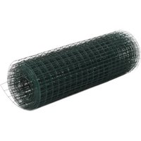 Longziming - Drahtzaun Stahl mit PVC-Beschichtung 25x0,5 m Grün von LONGZIMING