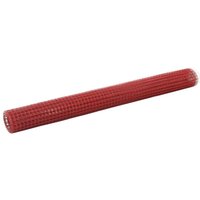 Longziming - Drahtzaun Stahl mit PVC-Beschichtung 25x1,5 m Rot von LONGZIMING
