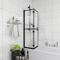 Faltbare Duschkabine esg Schwarz 100x140 cm - Prolenta Premium von PROLENTA PREMIUM