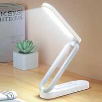 Longziming - Faltbare kabellose LED-Schreibtischlampe, dimmbare Tischlampe mit 3 Helligkeitsstufen, tragbare Tischlampe, augenschonende Tischlampe, Longziming - Faltbare kabellose LED-Schreibtischlampe, dimmbare Tischlampe mit 3 Helligkeitsstufen, tragbare Tischlampe, augenschonende Tischlampe, von LONGZIMING