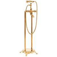 Freistehende Badewannenarmatur Edelstahl 99,5 cm Golden von LONGZIMING