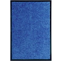 Longziming - Fußmatte Waschbar Blau 40x60 cm von LONGZIMING