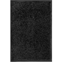 Longziming - Fußmatte Waschbar Schwarz 40x60 cm von LONGZIMING