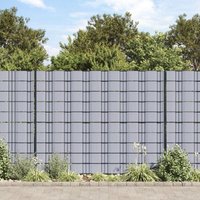 Longziming - Gartenzaun-Sichtschutz pvc 70×0,19 m Hellgrau von LONGZIMING