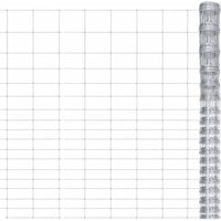 Longziming - Gartenzaun Verzinkter Stahl 50x1,25 m Silbern von LONGZIMING