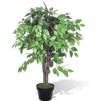 Longziming - Künstlicher Ficus mit Topf 90 cm von LONGZIMING