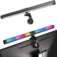 Longziming - LED-PC-Bildschirmlampe, USB-Computer-Schreibtischlampe, 40 cm, RGB-Lichtleiste, Monitor, Computer, einstellbares Umgebungslicht, 15 von LONGZIMING