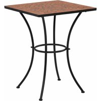 Longziming - Mosaik-Bistrotisch Terrakotta 60 cm Keramik von LONGZIMING