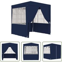 The Living Store Profi-Partyzelt mit Seitenwänden 2,5x2,5 m Blau 90 g/m² - Gartenzelt - Partyzelt - Outdoor Zelt - Pavillon - Grillplatz von ABCRITAL