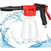 Schaumpistole, 1L Schaumsprüher, Einstellbare Sprühpistole für Seifenspender Angeschlossen an Universal-Gartenschlauch, für Gartenschlauch, Autowäsche von LONGZIMING