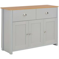 Longziming - Sideboard Grau 112 x 35 x 81 cm von LONGZIMING