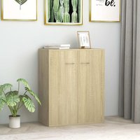 Sideboard Sonoma-Eiche 60 x 30 x 75 cm Spanplatte von LONGZIMING