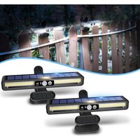 Longziming - Solarleuchten für den Außenbereich, 2er-Pack – Solarleuchten mit Bewegungsmelder, 36 LEDs, 2 Modi, Solar-Wandleuchte für Garten, Zaun, Longziming - Solarleuchten für den Außenbereich, 2er-Pack – Solarleuchten mit Bewegungsmelder, 36 LEDs, 2 Modi, Solar-Wandleuchte für Garten, Zaun, von LONGZIMING