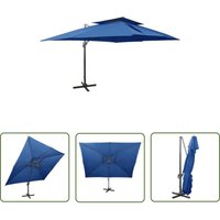 Longziming - The Living Store Ampelschirm mit Lüftung 400x300 cm Azurblau - Sonnenschirm - Gartenmöbel - Outdoor Möbel - Poolparty - Sommergarten Longziming - The Living Store Ampelschirm mit Lüftung 400x300 cm Azurblau - Sonnenschirm - Gartenmöbel - Outdoor Möbel - Poolparty - Sommergarten von LONGZIMING