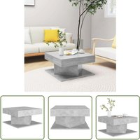 Longziming - The Living Store Couchtisch Betongrau 57x57x30 cm Holzwerkstoff - Couchtisch - Wohnzimmerstil - Beistelltisch - Holzwerkstoff - Grau Longziming - The Living Store Couchtisch Betongrau 57x57x30 cm Holzwerkstoff - Couchtisch - Wohnzimmerstil - Beistelltisch - Holzwerkstoff - Grau von LONGZIMING
