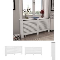 Longziming - The Living Store Heizkörperabdeckung Weiß 172×19×81,5 cm mdf - Heizkörper-Zubehör - Weiß Longziming - The Living Store Heizkörperabdeckung Weiß 172×19×81,5 cm mdf - Heizkörper-Zubehör - Weiß von LONGZIMING