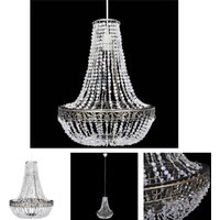 Longziming - The Living Store Kristall-Kronleuchter 36,5 x 46 cm - Kronleuchter - Transparent von LONGZIMING