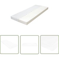 Longziming - The Living Store Matratze 80 x 200 cm 7 Zonen pu Schaum 10 cm H2 H3 - Gastmatratze - 7-Zonen-Matratze - PU-Schaum Matratze - Matratze von LONGZIMING
