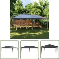 Longziming - The Living Store Profi-Partyzelt 4×6 m Anthrazit 90 g/m² - Partyzelt - Gartenparty - Outdoor Event - Grillparty - Festzelt Longziming - The Living Store Profi-Partyzelt 4×6 m Anthrazit 90 g/m² - Partyzelt - Gartenparty - Outdoor Event - Grillparty - Festzelt von LONGZIMING