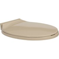 Longziming - Toilettensitz mit Absenkautomatik Beige Oval von LONGZIMING