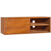 Wand-TV-Schrank 90x30x30 cm Teak Massivholz von LONGZIMING