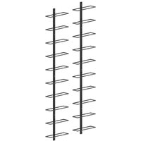 Wand-Weinregale für 20 Flaschen 2 Stk. Schwarz Metall von LONGZIMING