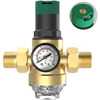 Longziming - Wasserdruckminderer mit Manometer, Wasserfilter 3/4 Haushaltsanschluss Mehrweg Druckminderer Vorfilter Sedimentfilter Longziming - Wasserdruckminderer mit Manometer, Wasserfilter 3/4 Haushaltsanschluss Mehrweg Druckminderer Vorfilter Sedimentfilter von LONGZIMING