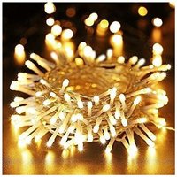 Weihnachtsdekoration Lichterkette im Freien, 20M 200 led Indoor Weihnachtsbaum Lichter elektrisch warmweiß wasserdicht 8 Modi Girlande für Hochzeit von LONGZIMING