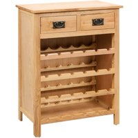 Longziming - Weinschrank 72x32x90 cm Massivholz Eiche von LONGZIMING