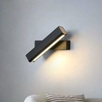 Massivholz LED Wandleuchte Innenwandlampe 360° Drehung Moderne Nachttischlampe für Schlafzimmer Arbeitszimmer Wohnzimmer Treppenhaus Wandlampe von LONGZIMING