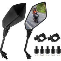 Motorrad-Lenker-Rückspiegel, universell verstellbare 360°-Motorrad-Seitenspiegel mit M8- und M10-Schraube, Motorradspiegel kompatibel mit Roller, von LONGZIMING