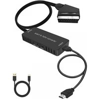 SCART-zu-HDMI-Konverter, SCART-zu-HDMI-Kabel mit 720p/1080p-Umschaltung, SCART-zu-HDMI-Adapter für Fernseher und Projektor SCART-zu-HDMI-Konverter, SCART-zu-HDMI-Kabel mit 720p/1080p-Umschaltung, SCART-zu-HDMI-Adapter für Fernseher und Projektor von LONGZIMING