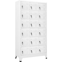 Longziming - Schließfachschrank mit 18 Fächern Metall 90 x 40 x 180 cm von LONGZIMING