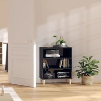 Sideboard Hochglanz-Schwarz 57x35x70 cm Spanplatte von LONGZIMING